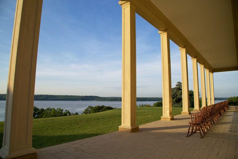 Landscape view from the Mount Vernon piazza