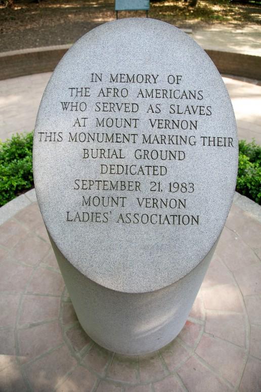 Dedication ceremony at the Mount Vernon Slave Memorial (Mount Vernon Ladies’ Association)