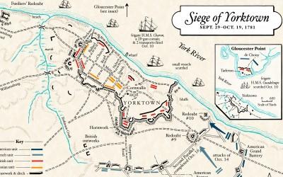 Map: The Siege of Yorktown